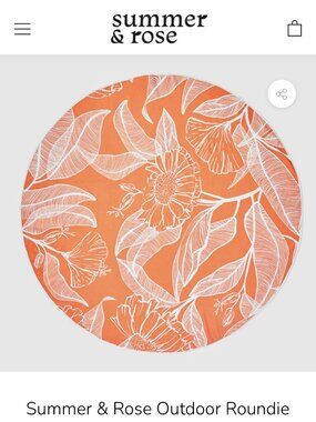 Summer & Rose Outdoor Roundie Beach Towel